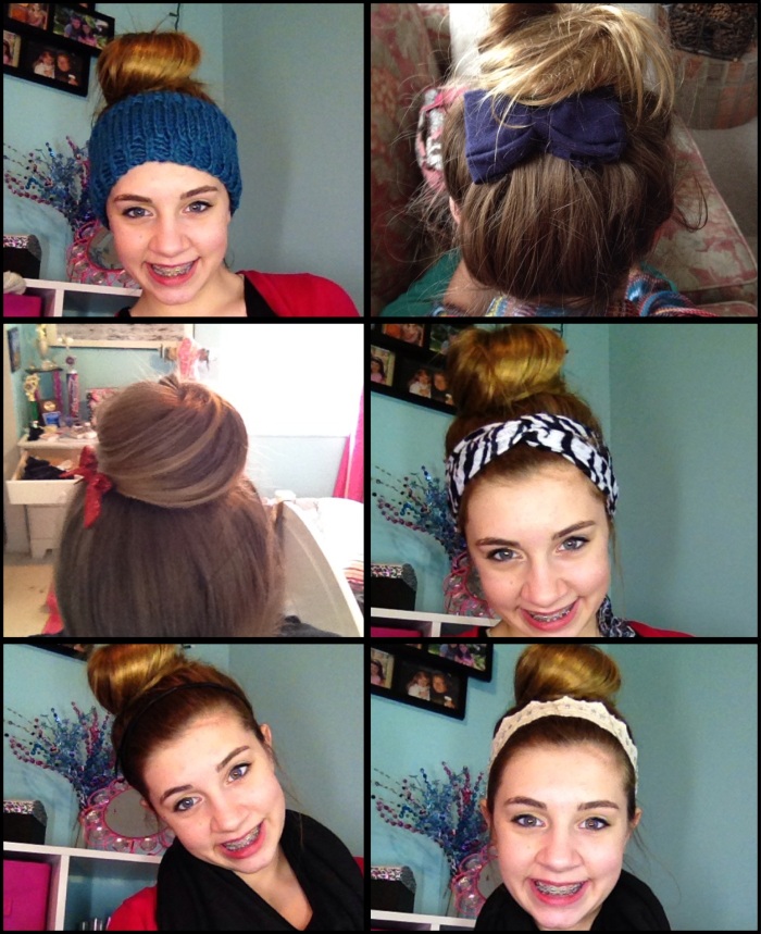 styling a top knot 
